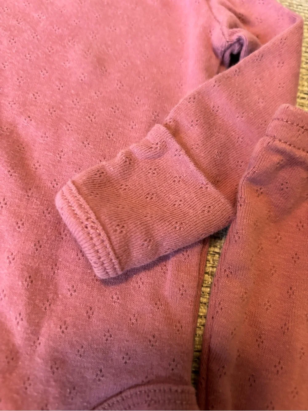 Carter's Dusty Rose Long-Sleeve One-Piece & Pants Set
